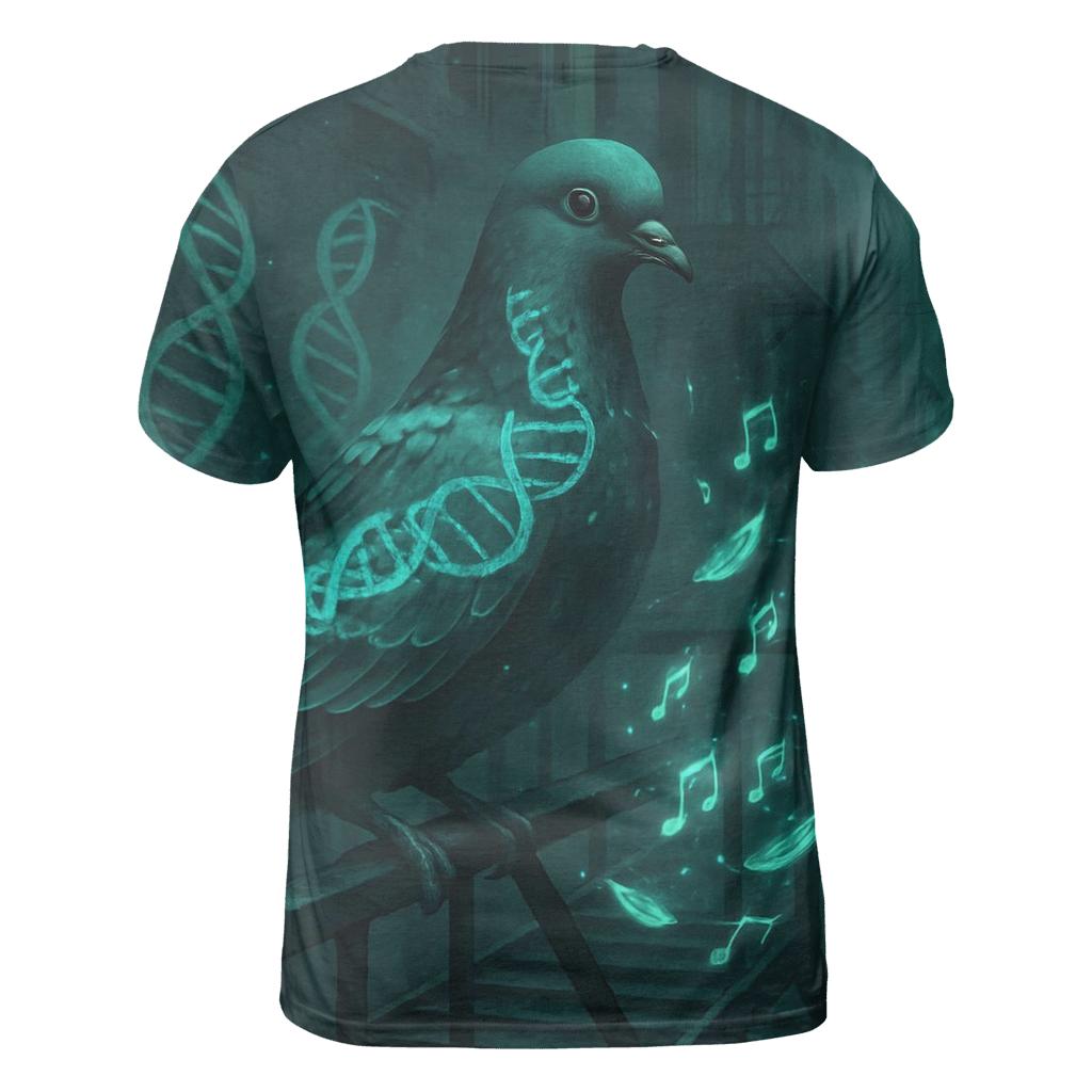 Helix Alley Pigeon creative print fashion shirts