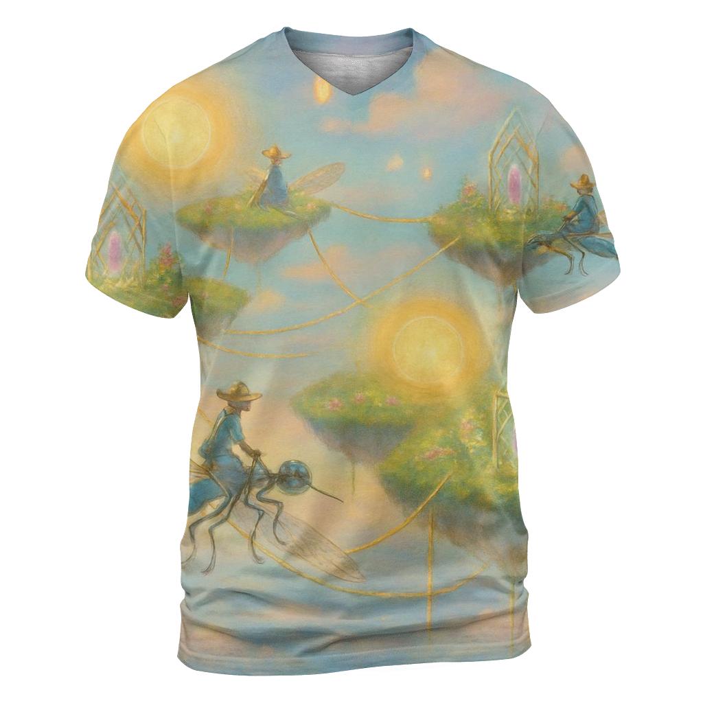 Stitched Sky Garden unique graphic print tees
