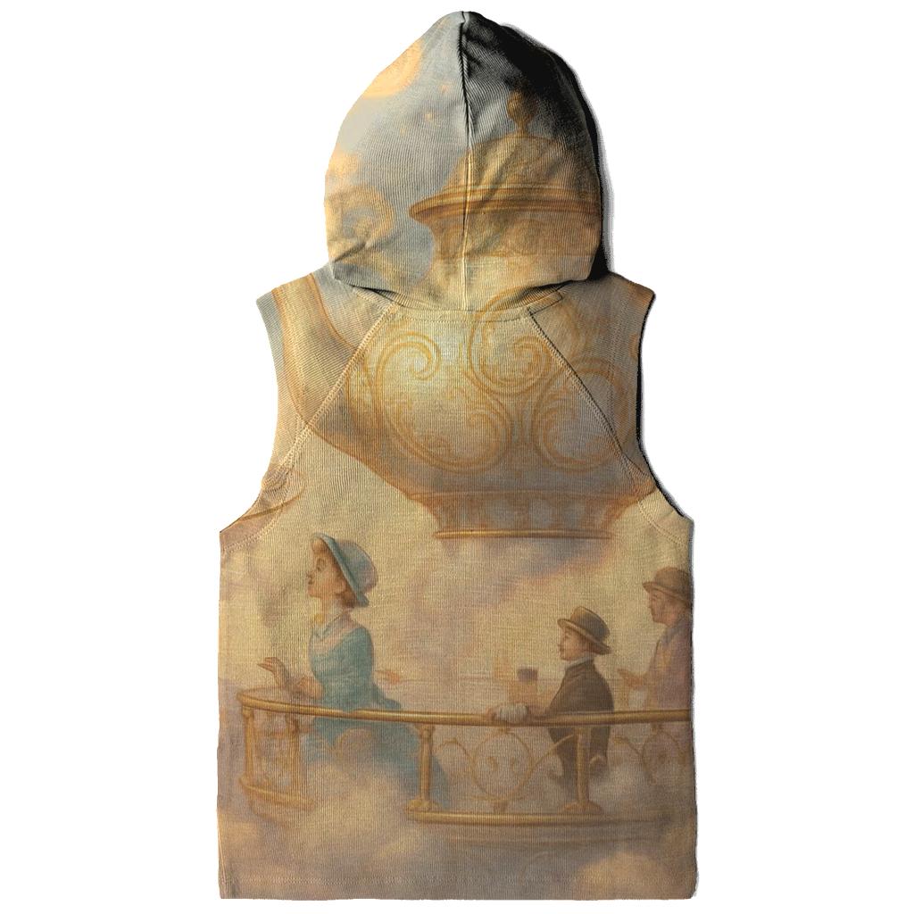 Tea Time Skyship printed hoodies