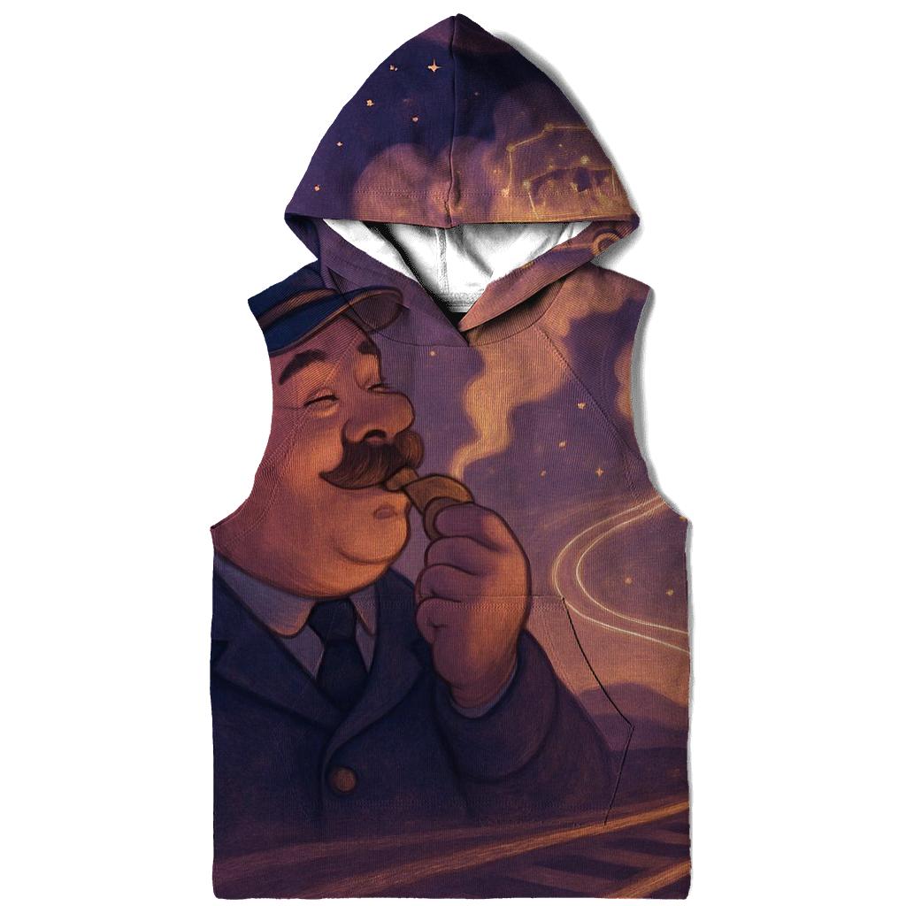 Starwhistle Train Conductor printed hoodies