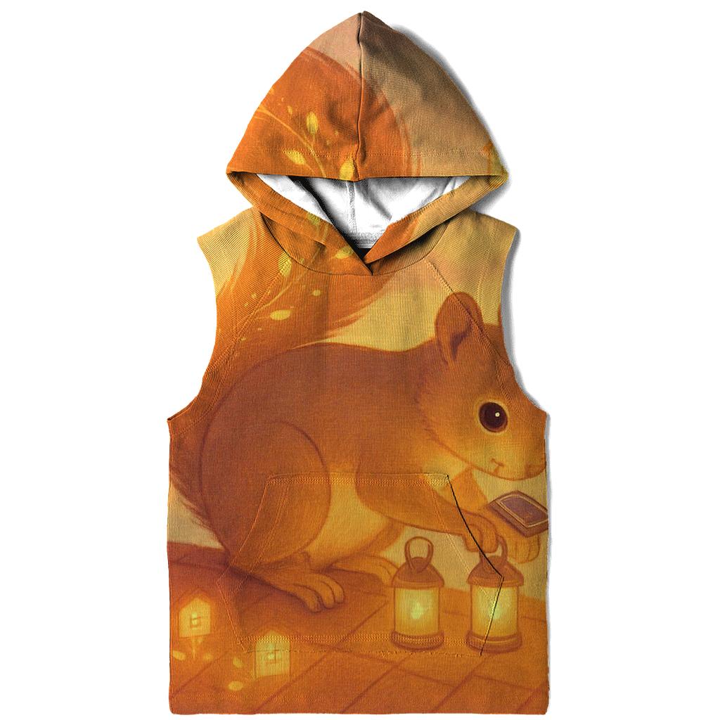 Solar Lantern Squirrel graphic hoodies