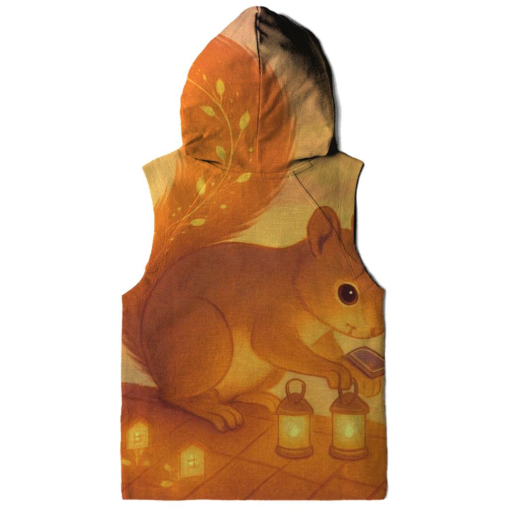 Solar Lantern Squirrel graphic hoodies