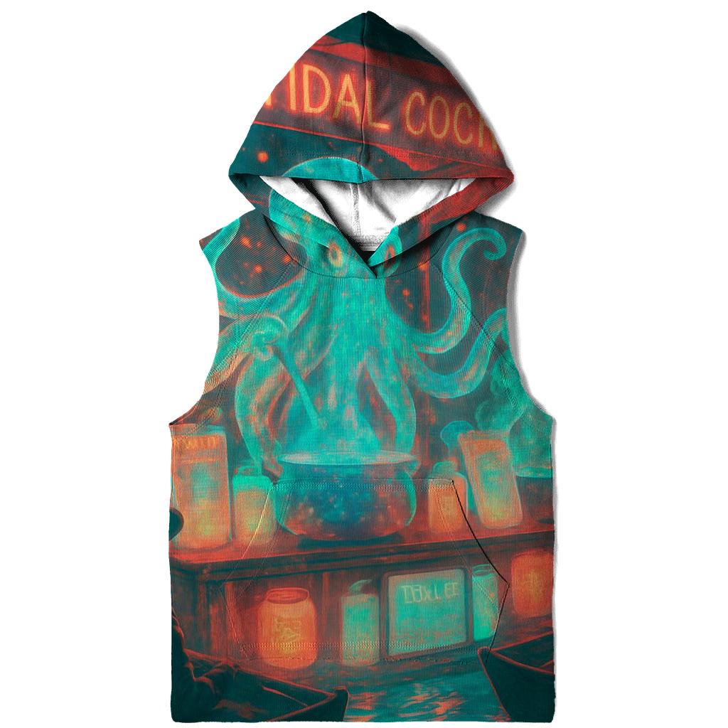 Holographic Market Kraken printed hoodies