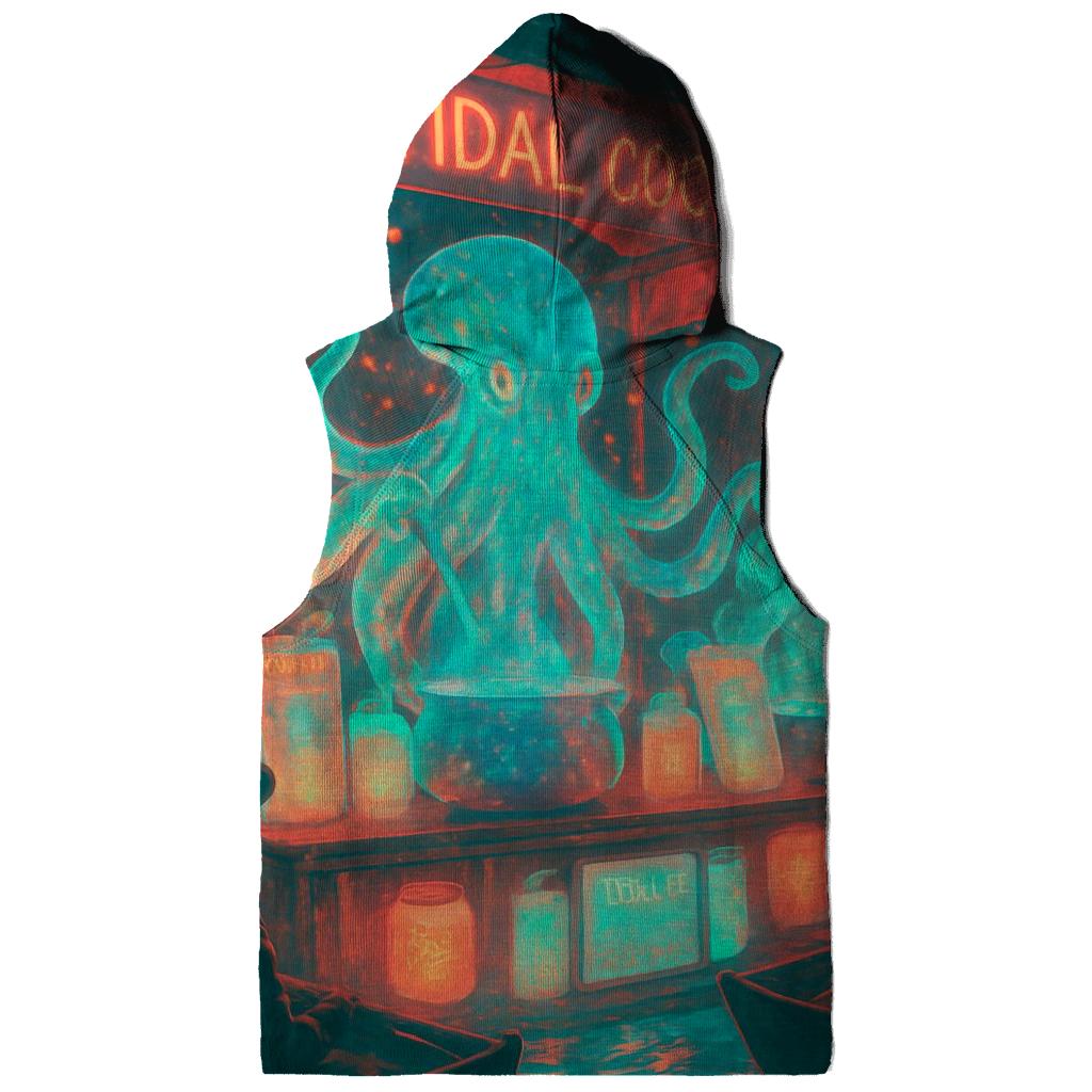 Holographic Market Kraken printed hoodies