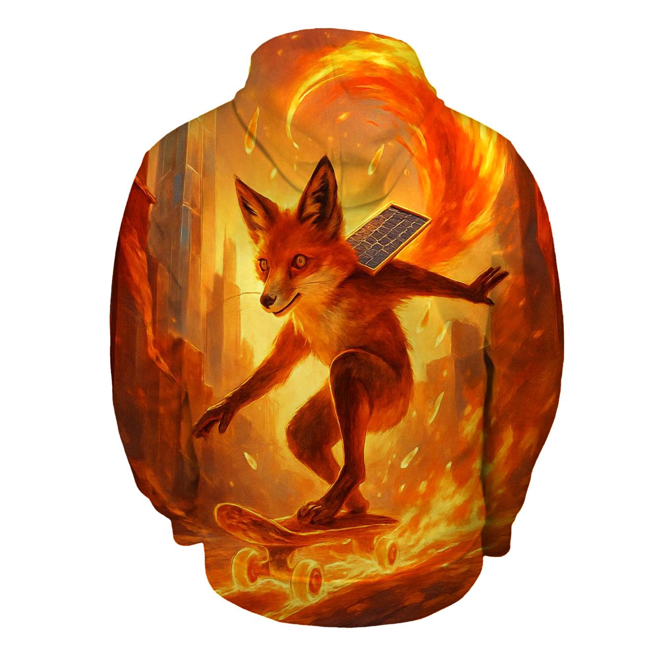 Solaris Skate Fox printed hoodies