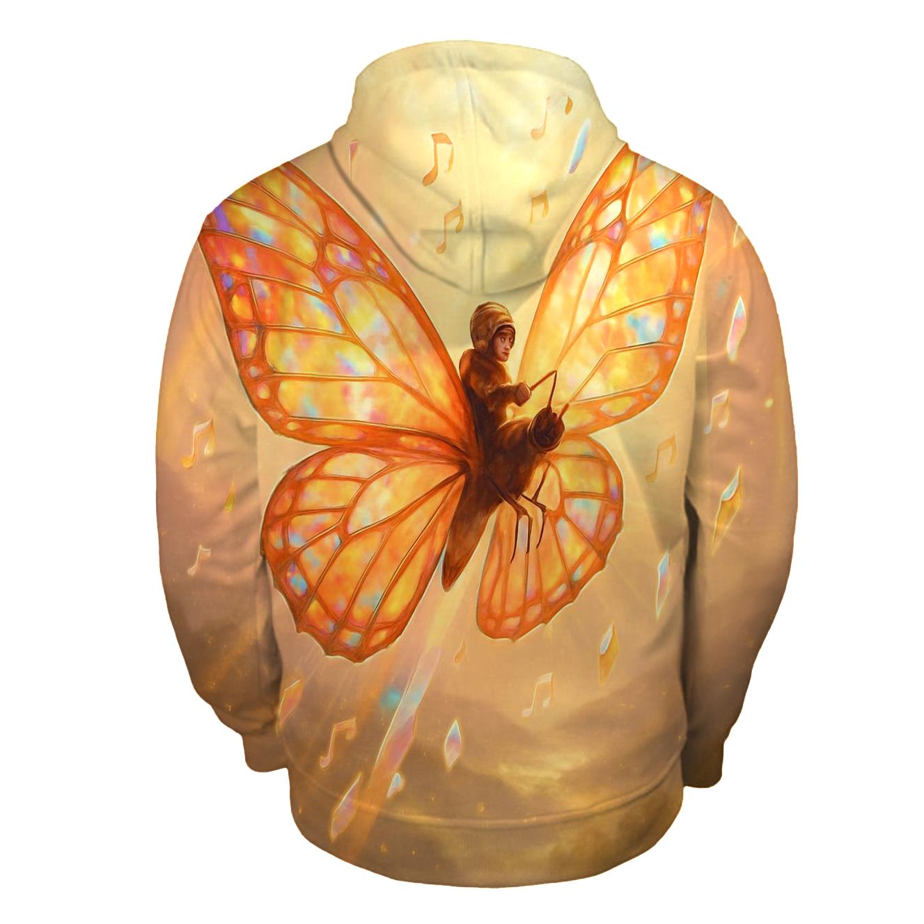 Glasswing Butterfly Pilot graphic hoodies