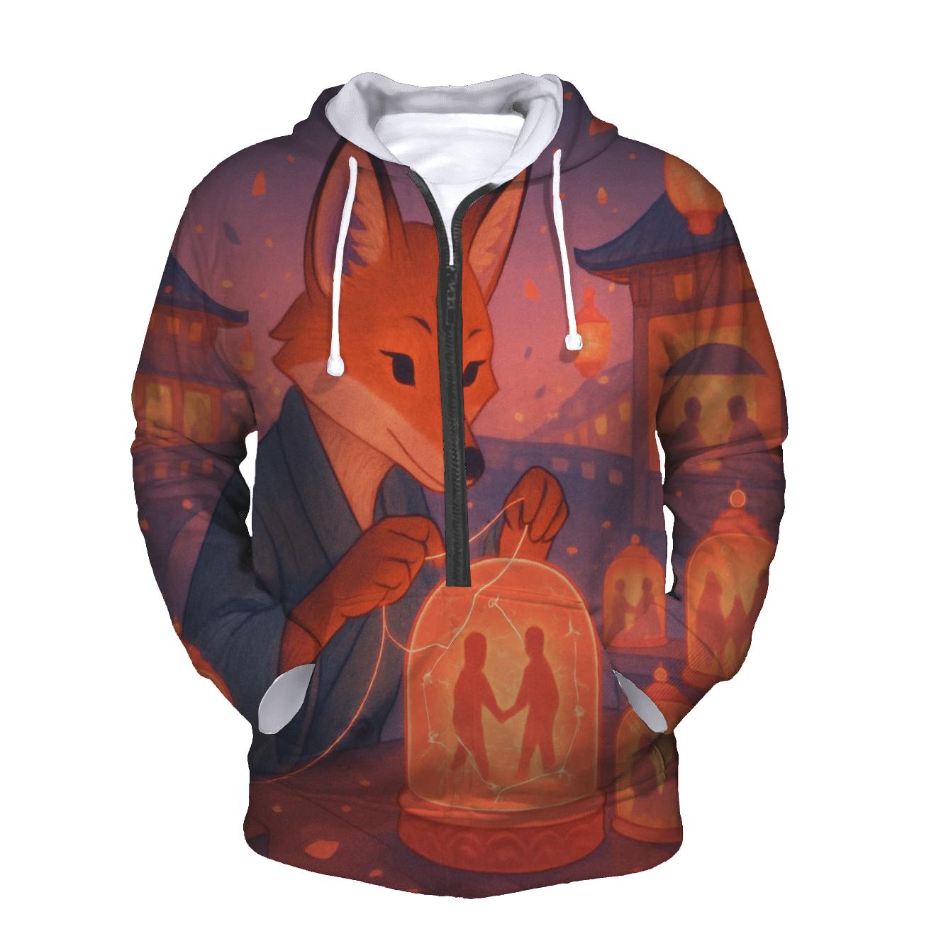 Hologram Matchmaker Fox graphic hoodies