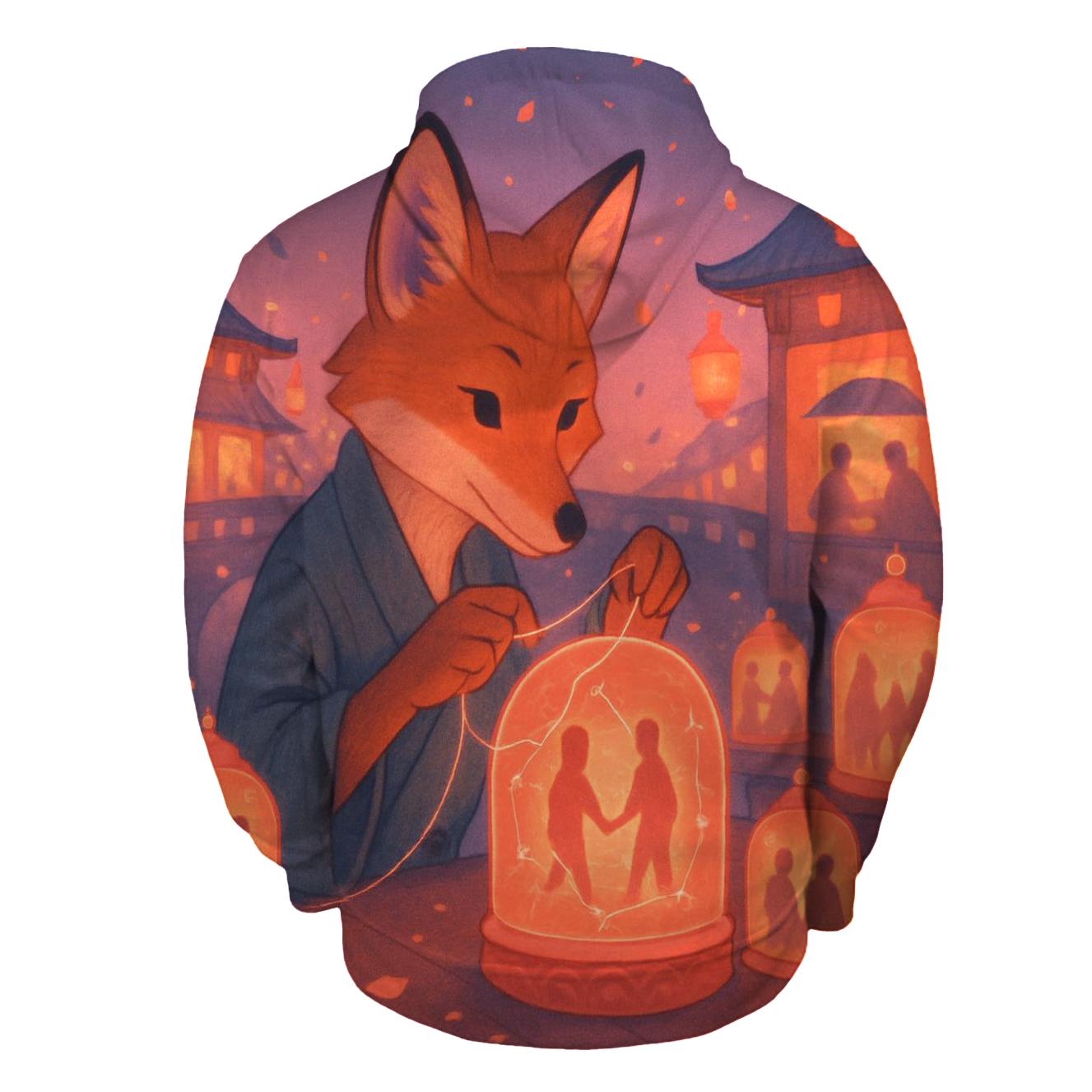 Hologram Matchmaker Fox graphic hoodies