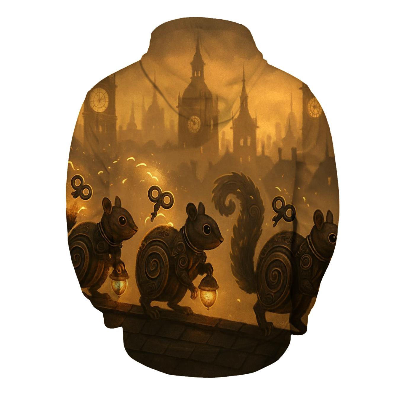 Clockwork Squirrel Caravan heavyweight hoodies