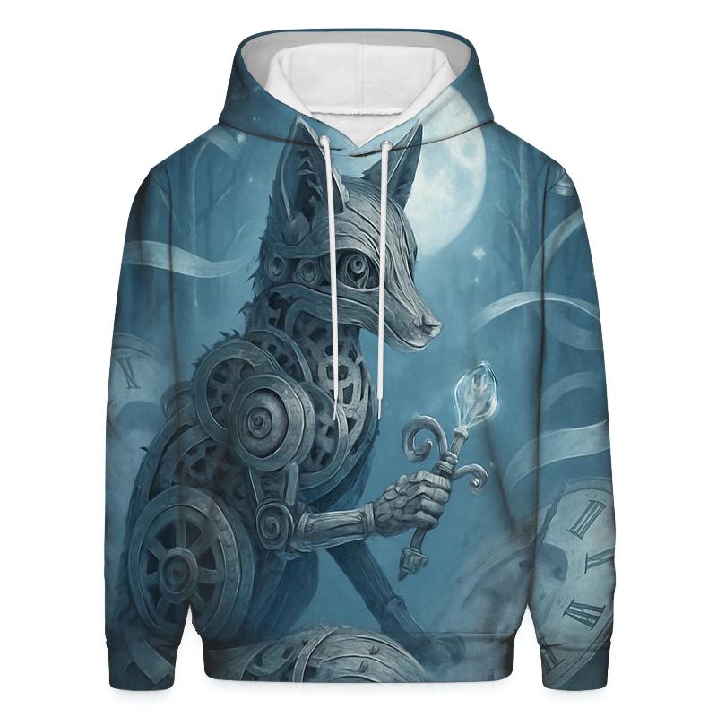 Broken Clock Fox heavyweight hoodies