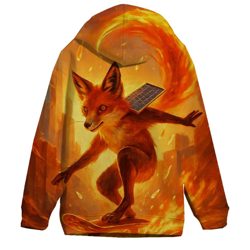 Solaris Skate Fox embroidered hoodies
