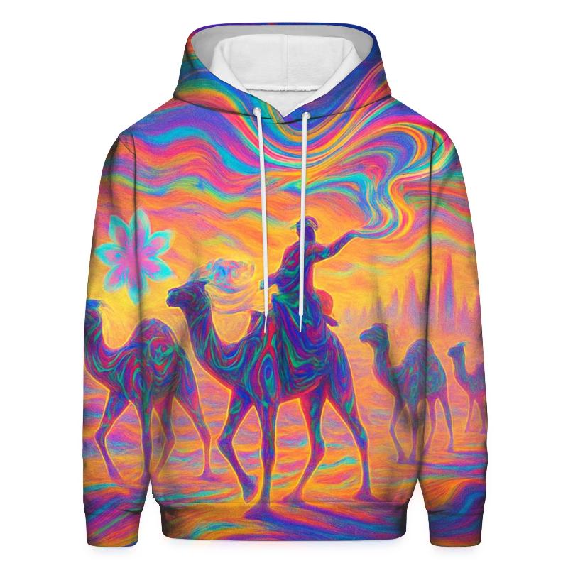 Chromatic Desert Mirage printed hoodies