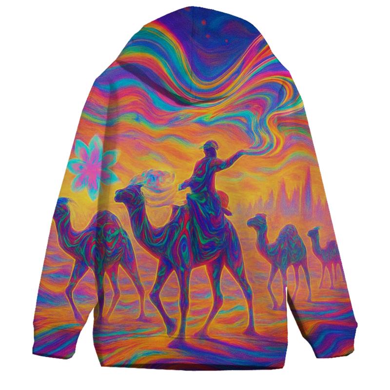 Chromatic Desert Mirage printed hoodies
