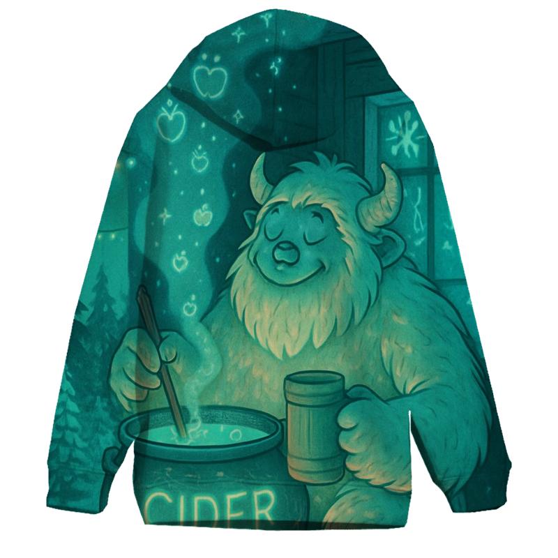 Neon Cider Yeti pullover hoodies