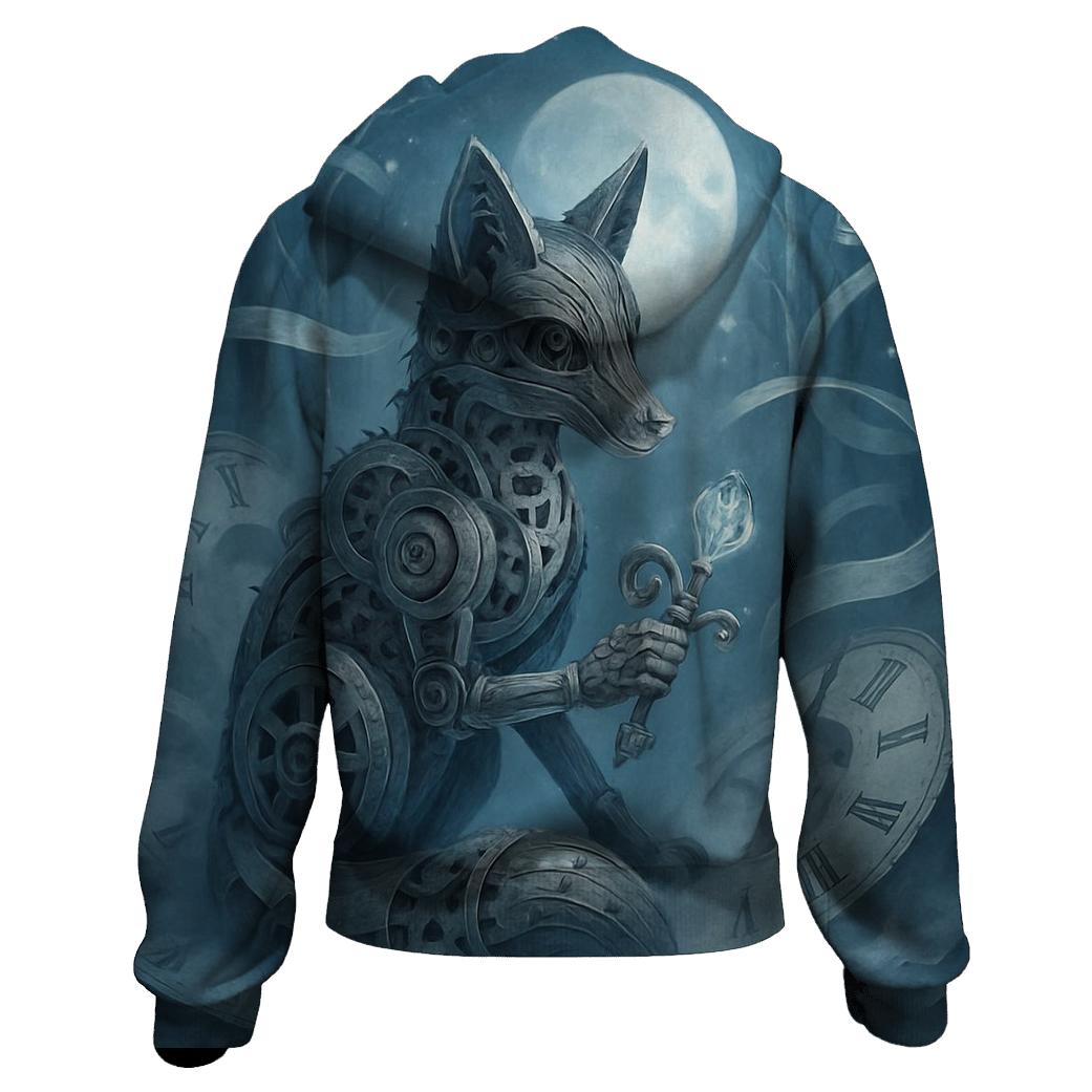 Broken Clock Fox zip-up hoodies