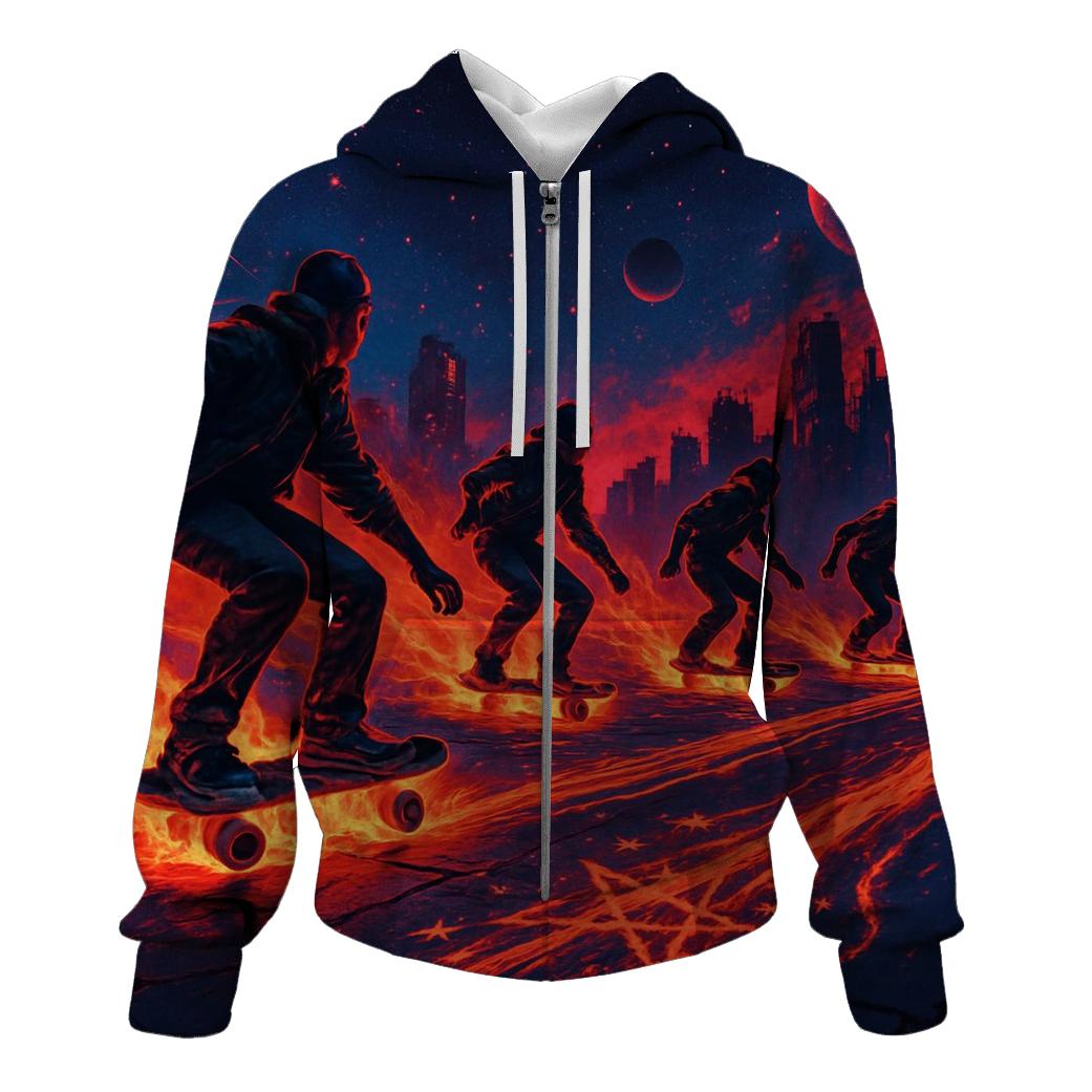 Meteor Skate Caravan embroidered hoodies