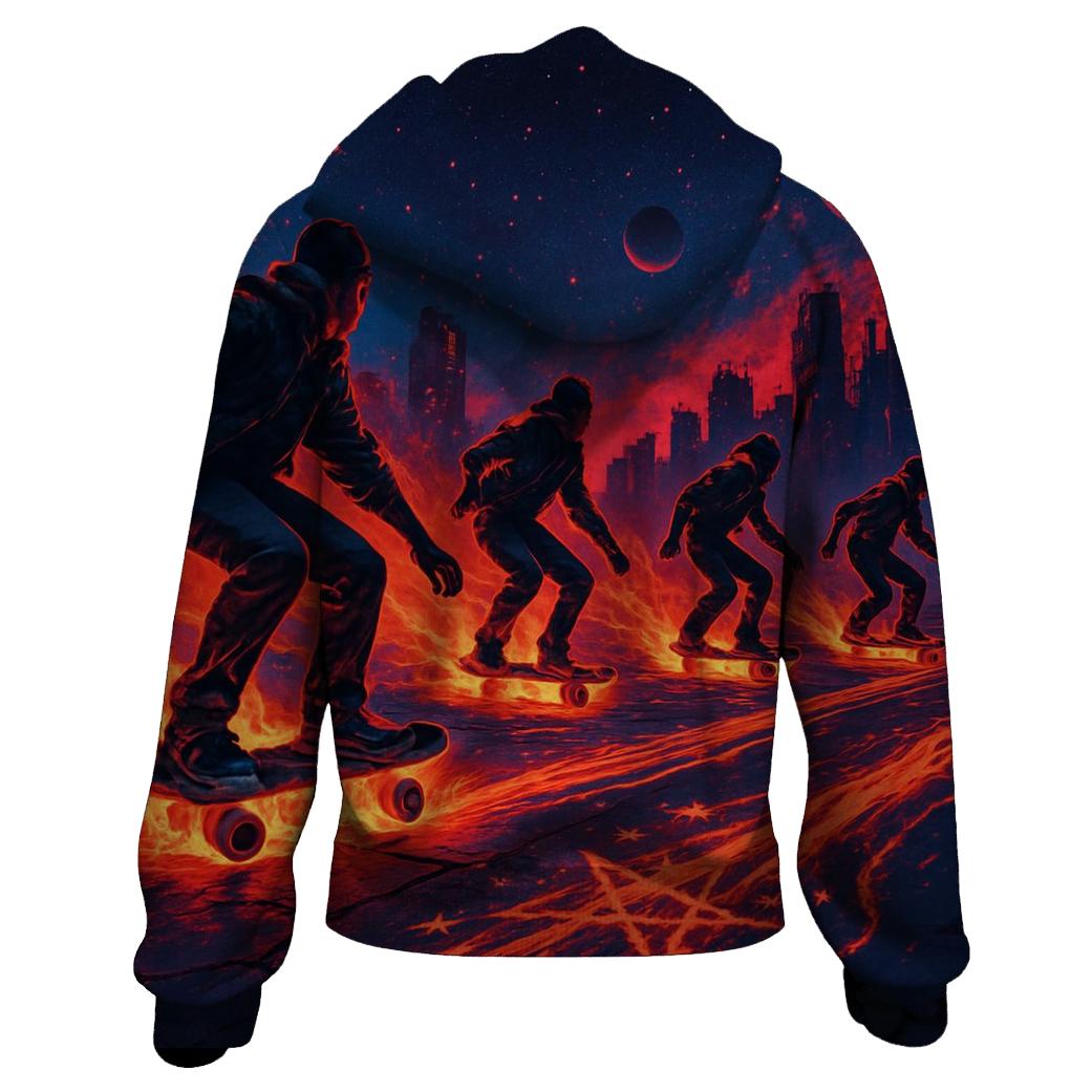 Meteor Skate Caravan embroidered hoodies
