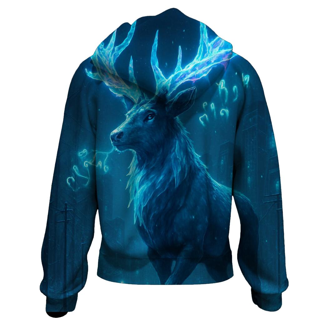 Frostbound Neon Stag hoodie trends