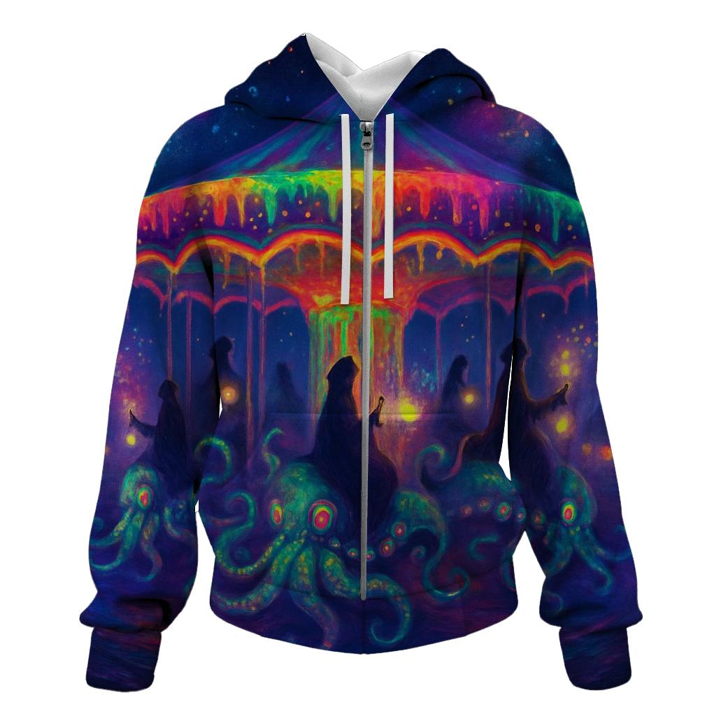 Midnight Carousel Kraken hoodie designs