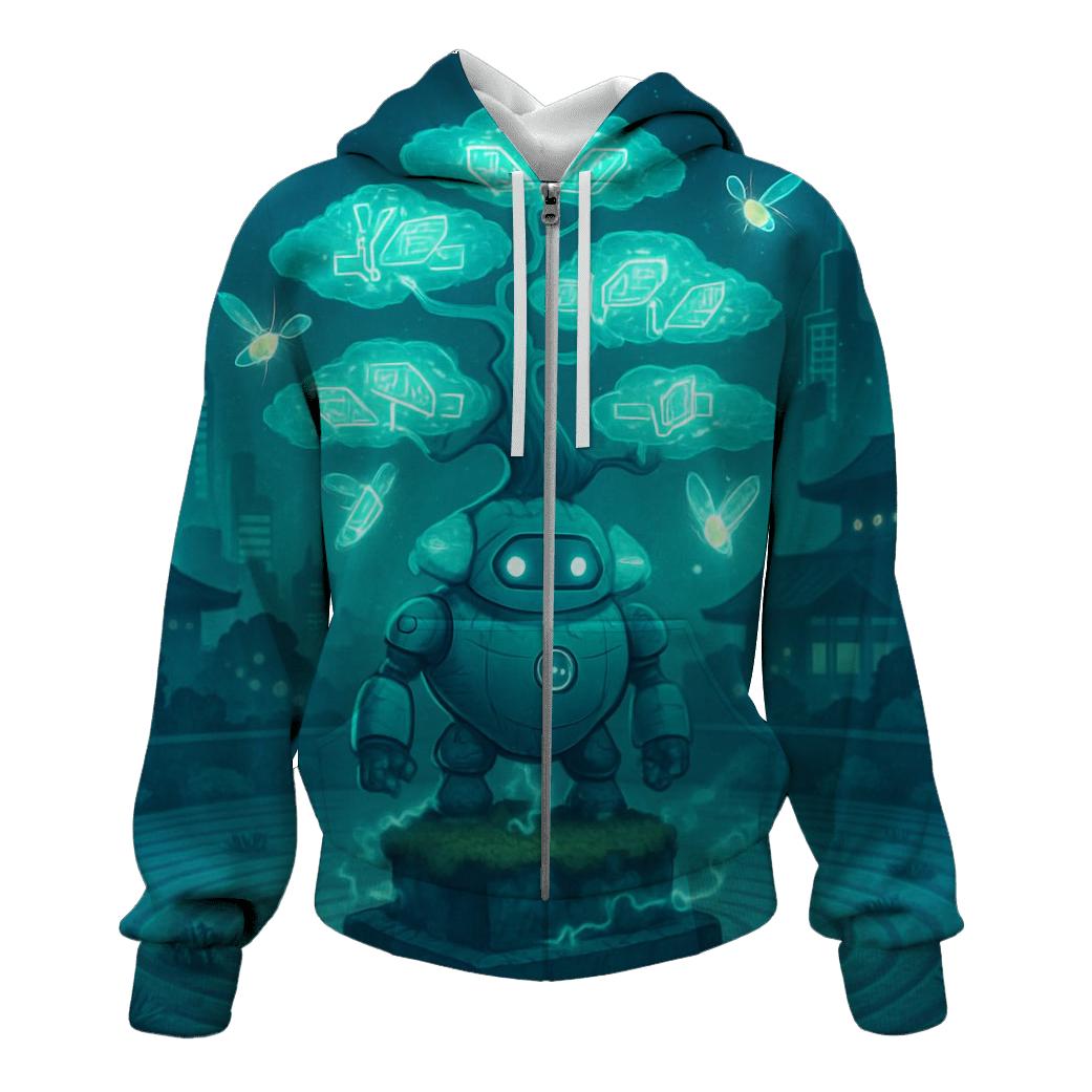 Neon Bonsai Sentinel lightweight hoodies