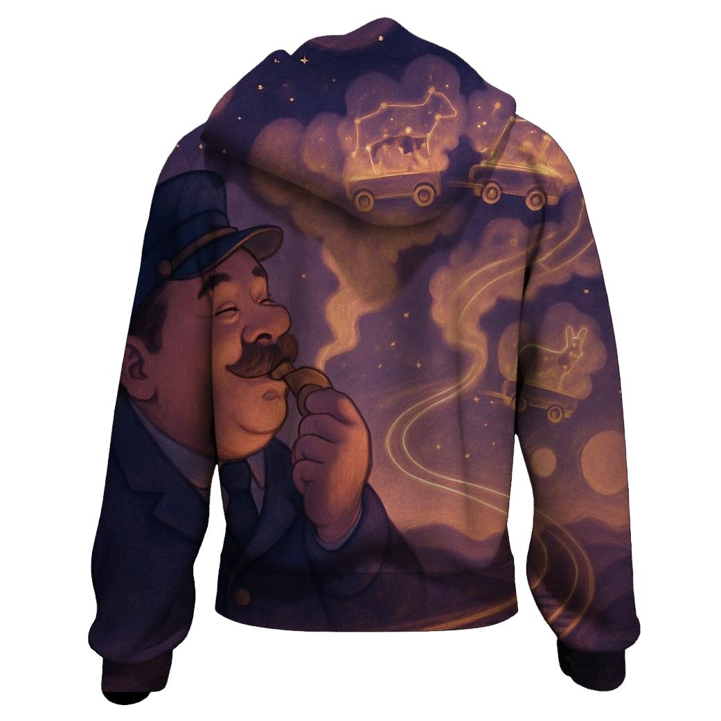 Starwhistle Train Conductor graphic hoodies