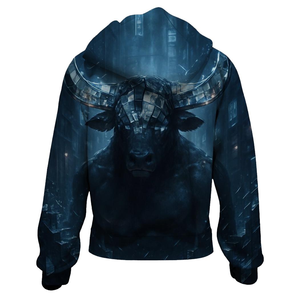 Mirrored Alley Minotaur pullover hoodies