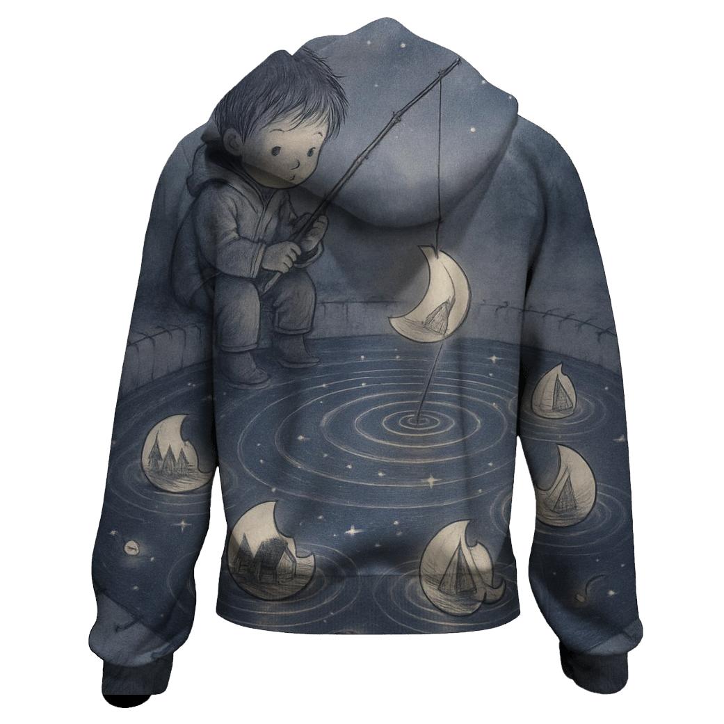 Paper Moon Fisher graphic hoodies