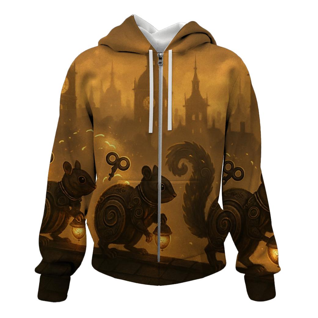 Clockwork Squirrel Caravan premium hoodies