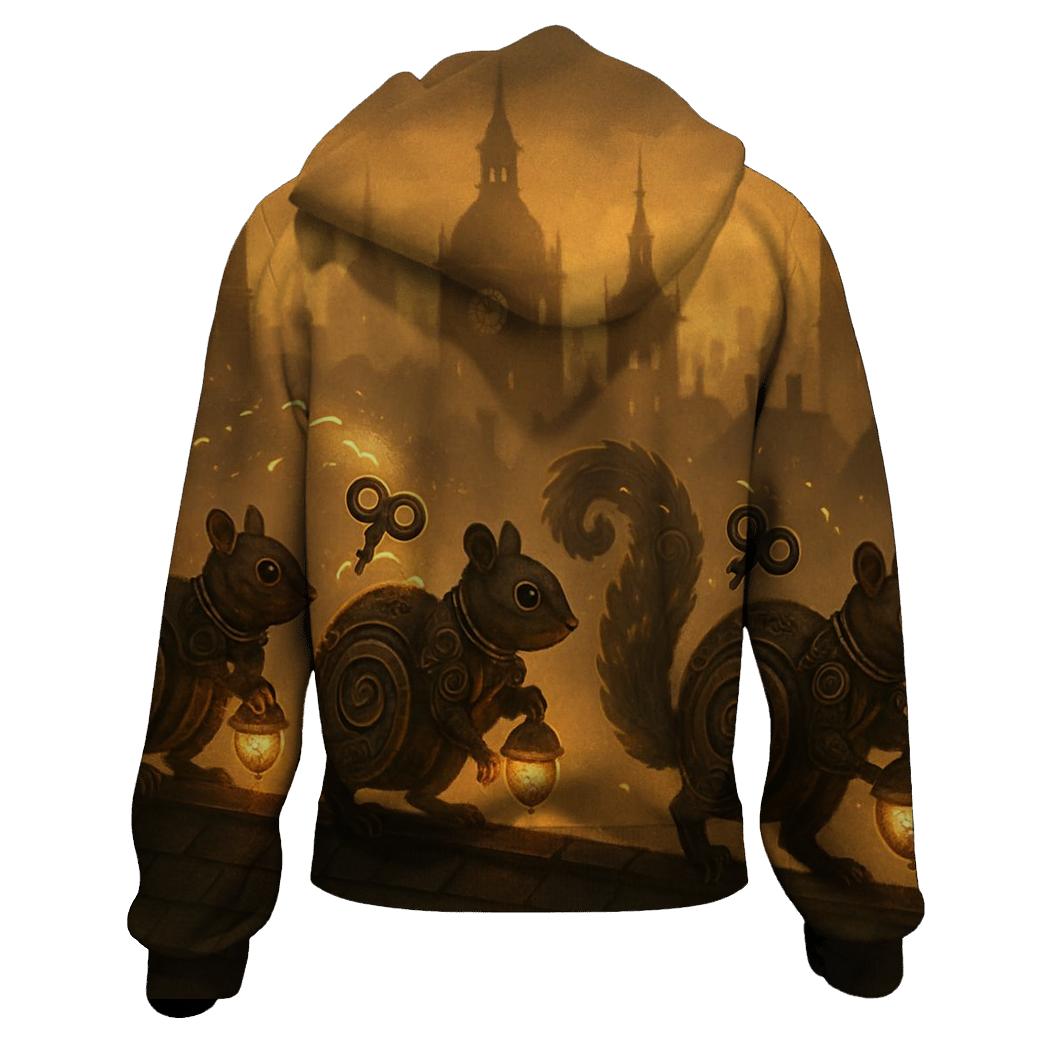 Clockwork Squirrel Caravan premium hoodies