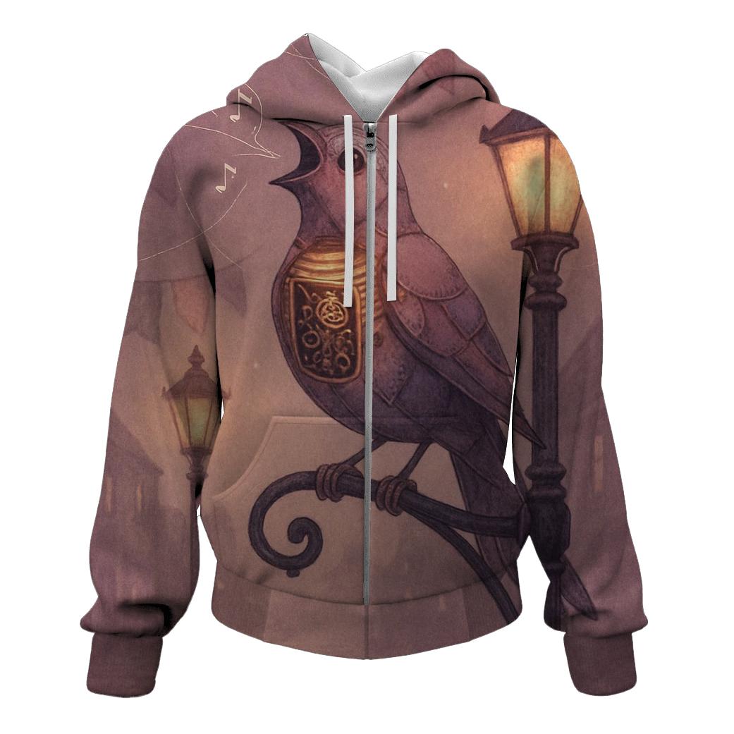 Patchwork Nightingale Engine pullover hoodies