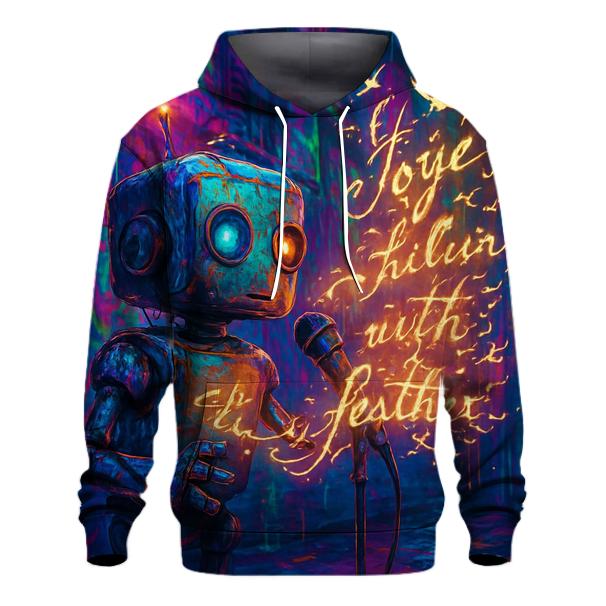 Glitch Bot Street Poet premium hoodies
