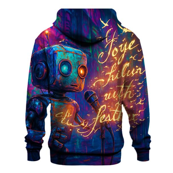 Glitch Bot Street Poet premium hoodies
