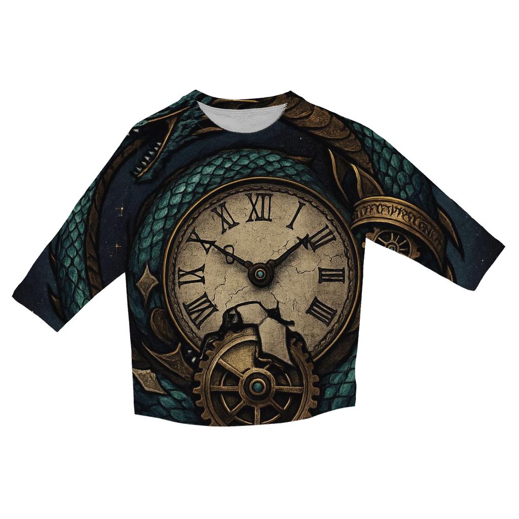 Clockwork Ouroboros Herald personalized 3/4 sleeve tees