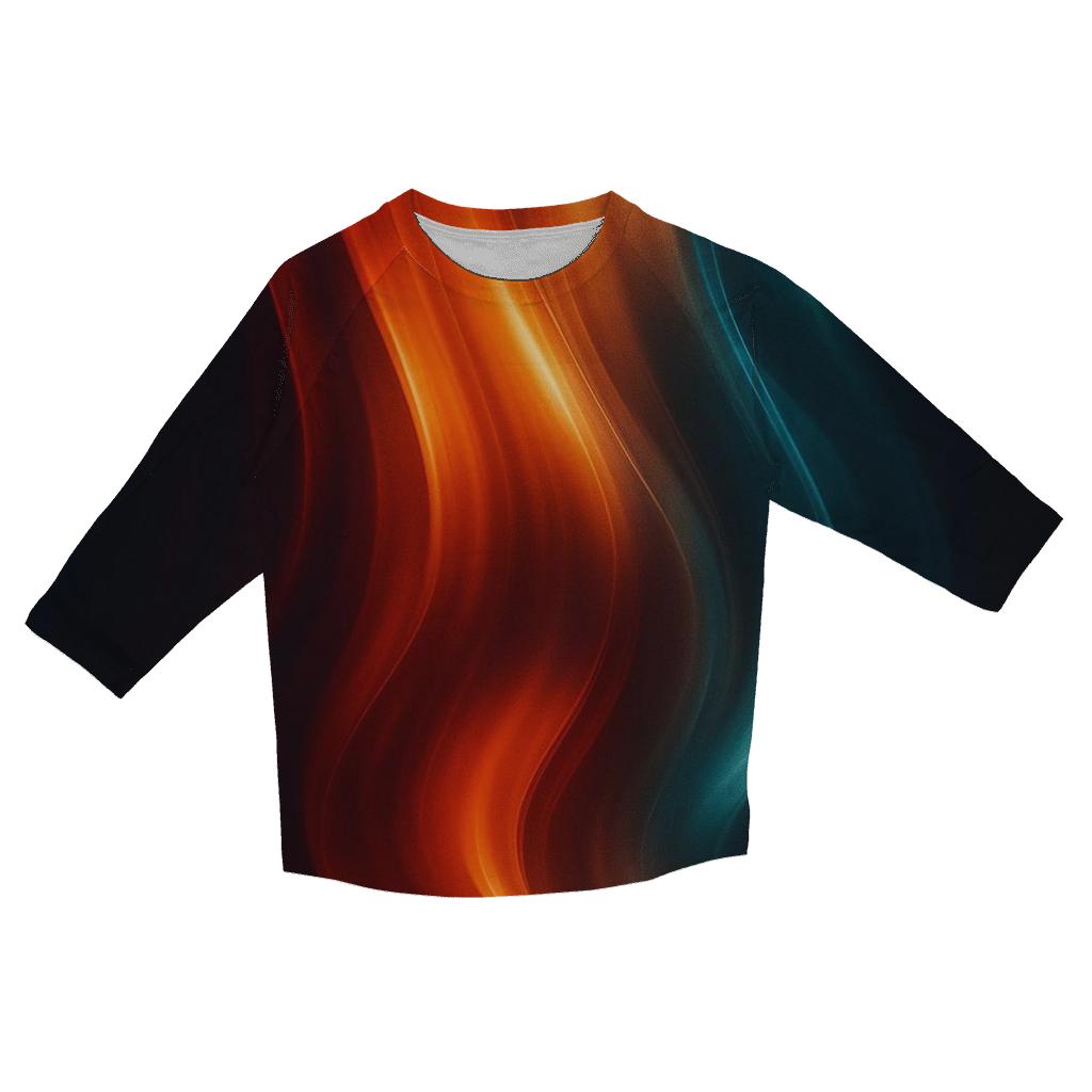 Molten Aurora Cascade stylish quarter sleeve tops