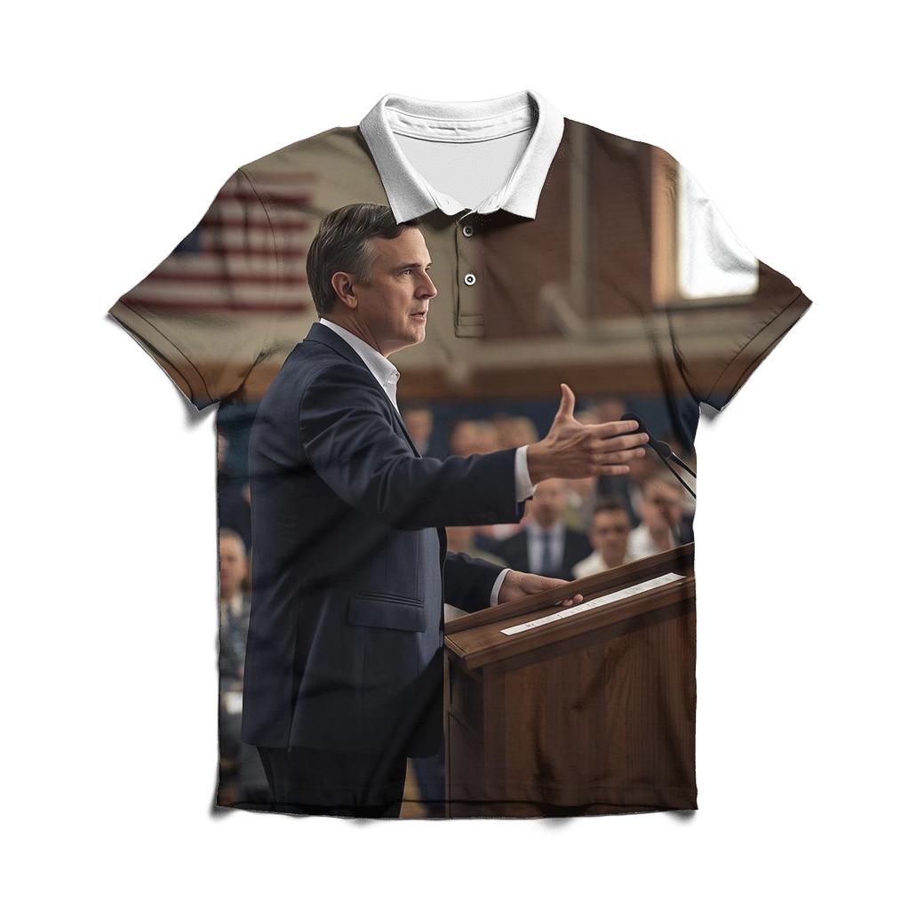 Morning Briefing At A Community Town Hall casual sports polo shirts