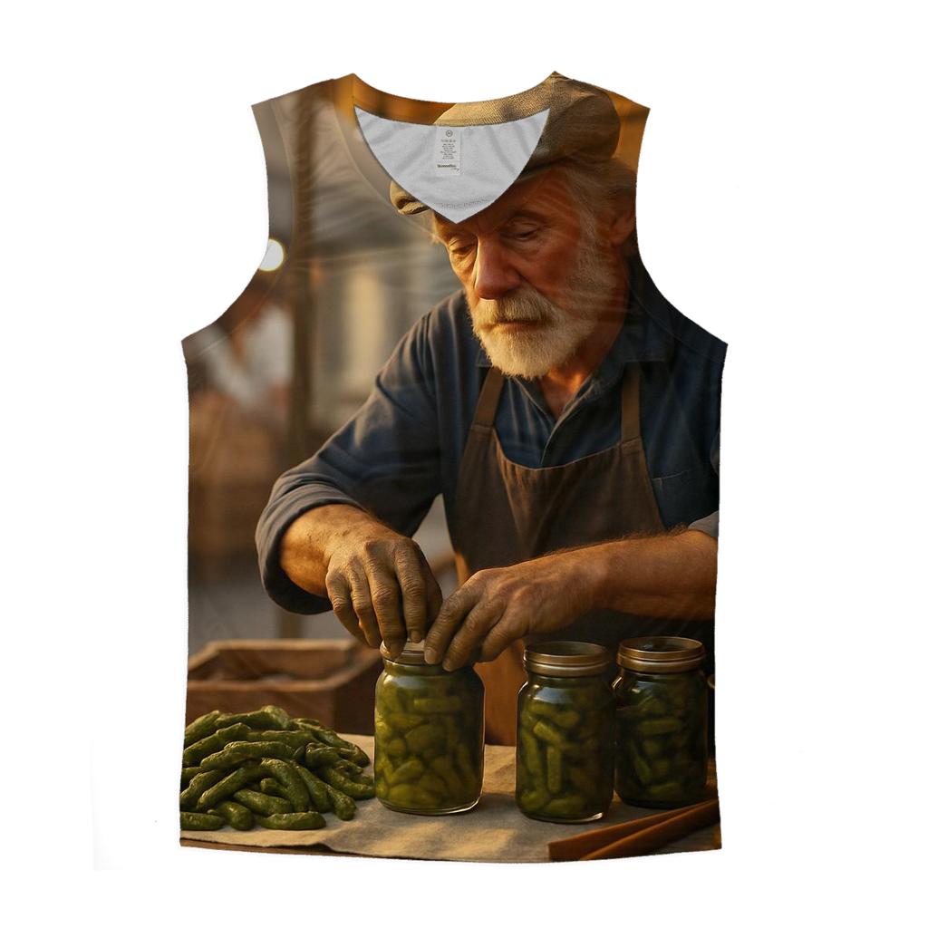 Parisian Cornichon Artisan At Dawn sports performance tank tops