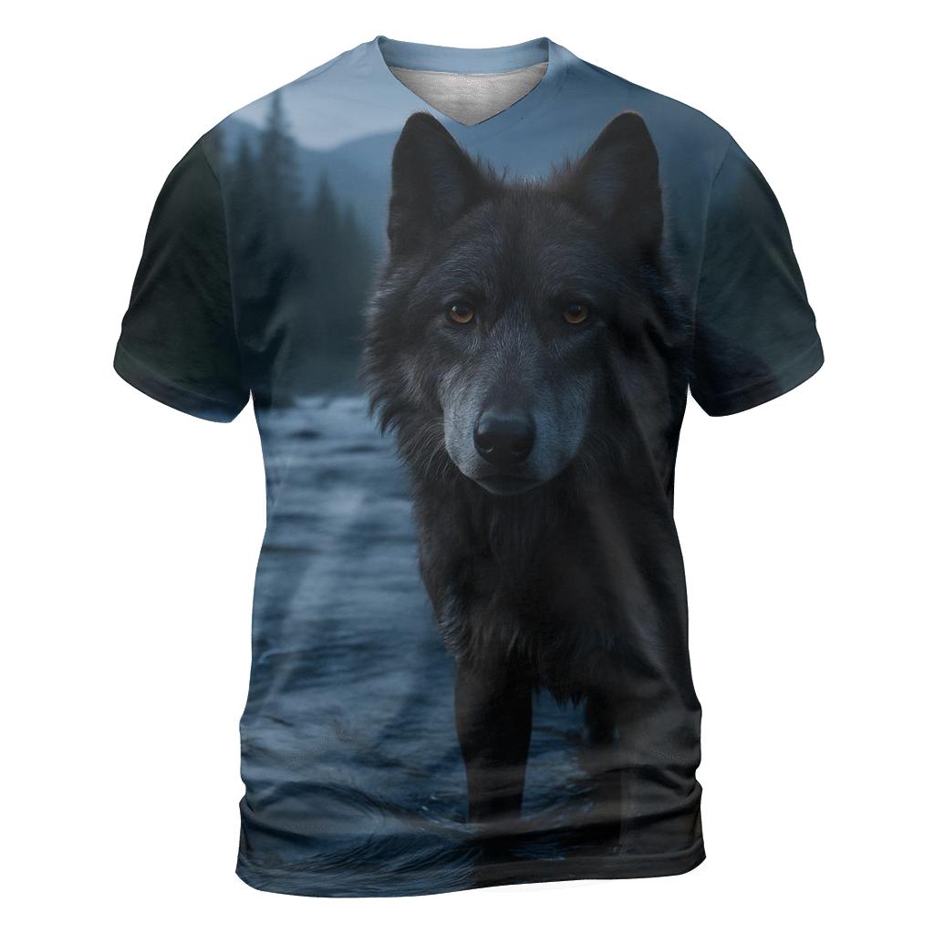 Night River Sentinel trendy printed shirt styles