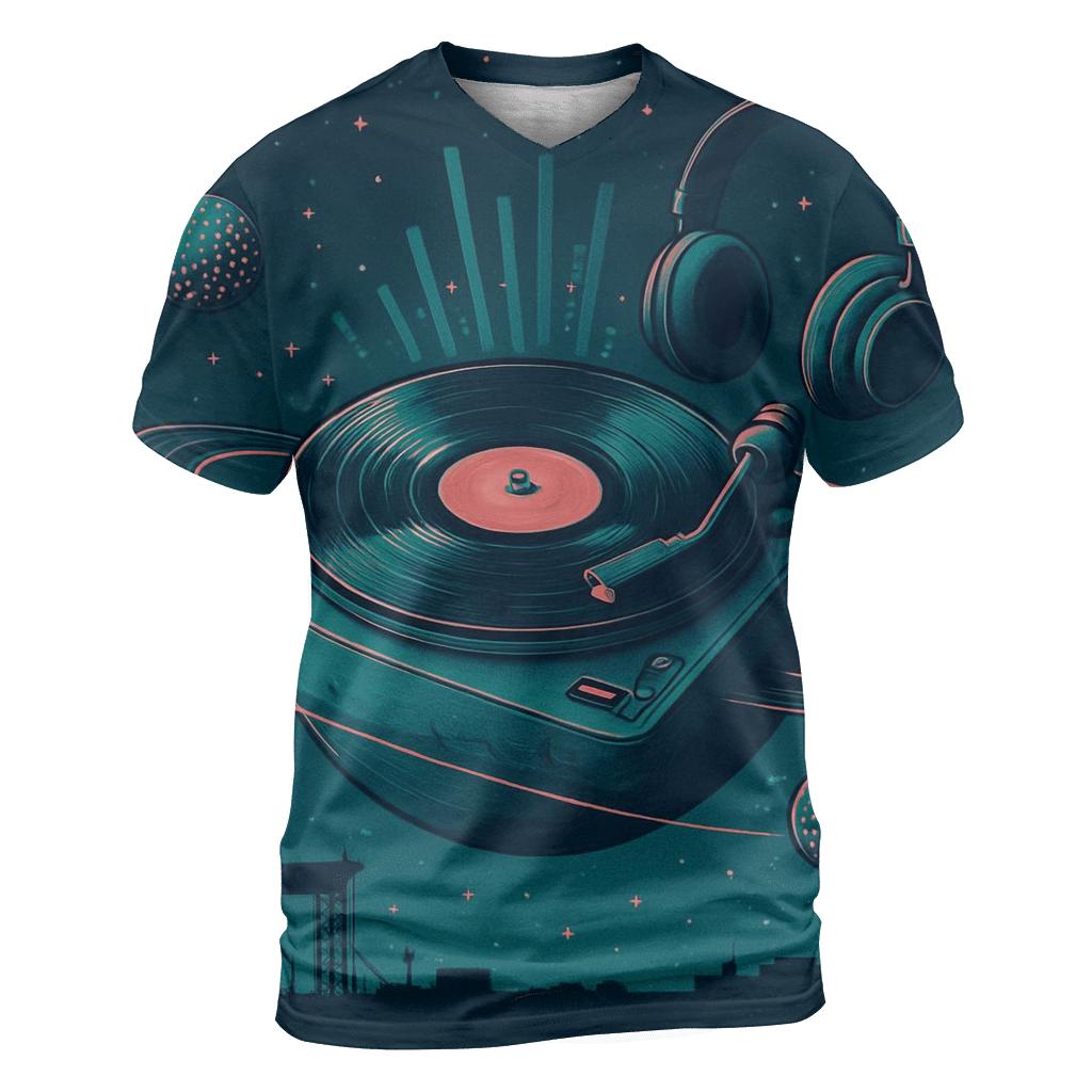 Cosmic Turntable designer pattern shirts