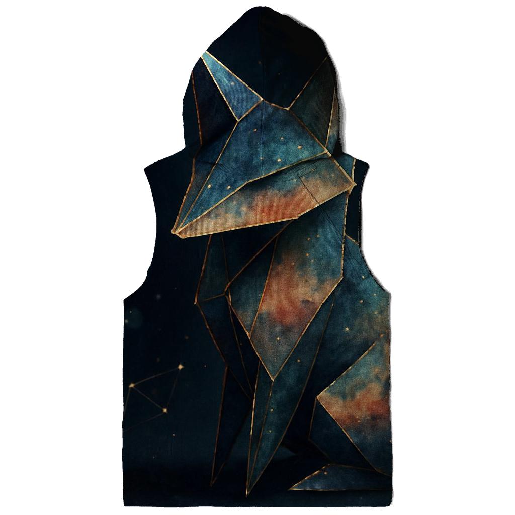 Nebula Origami Fox printed hoodies