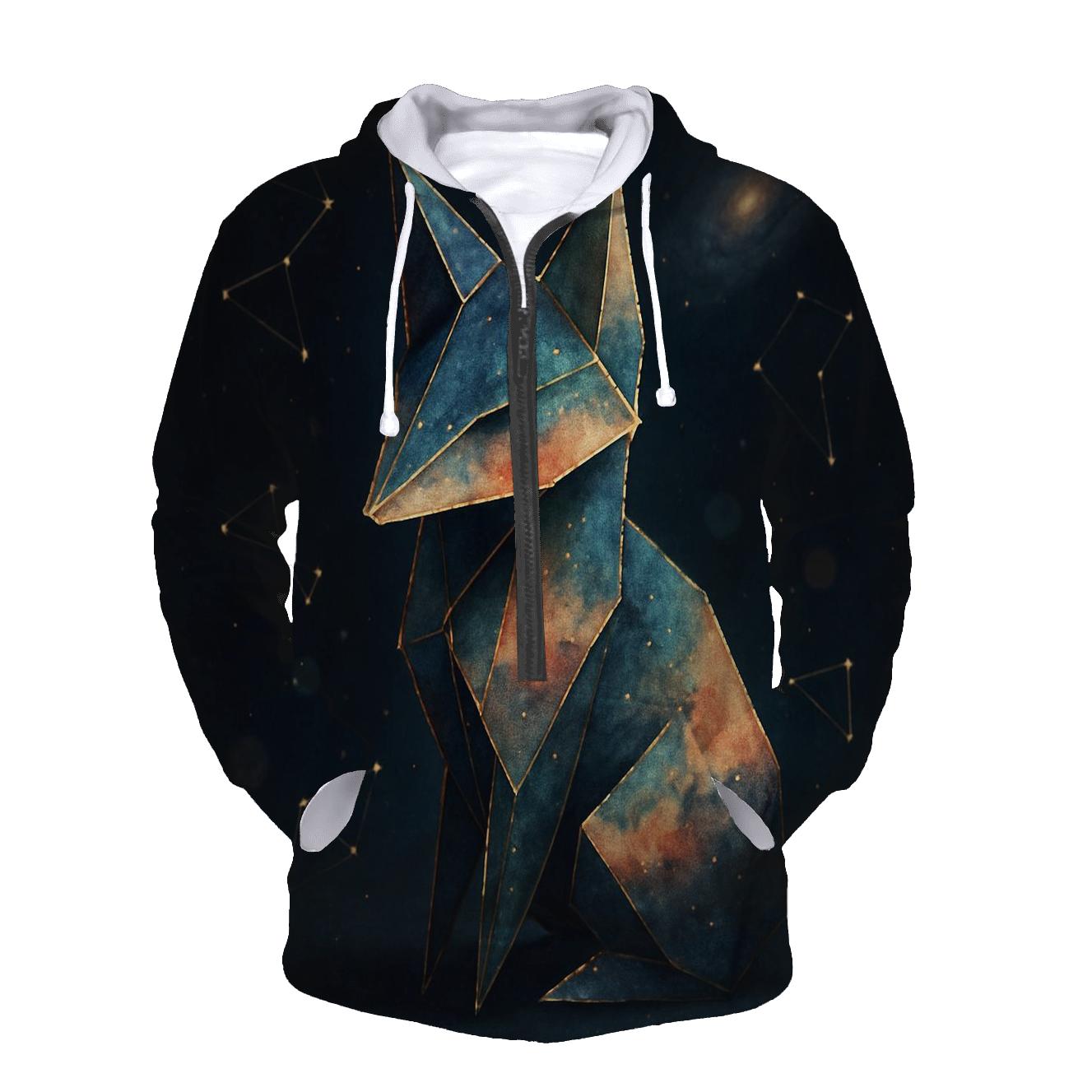 Nebula Origami Fox hoodie designs