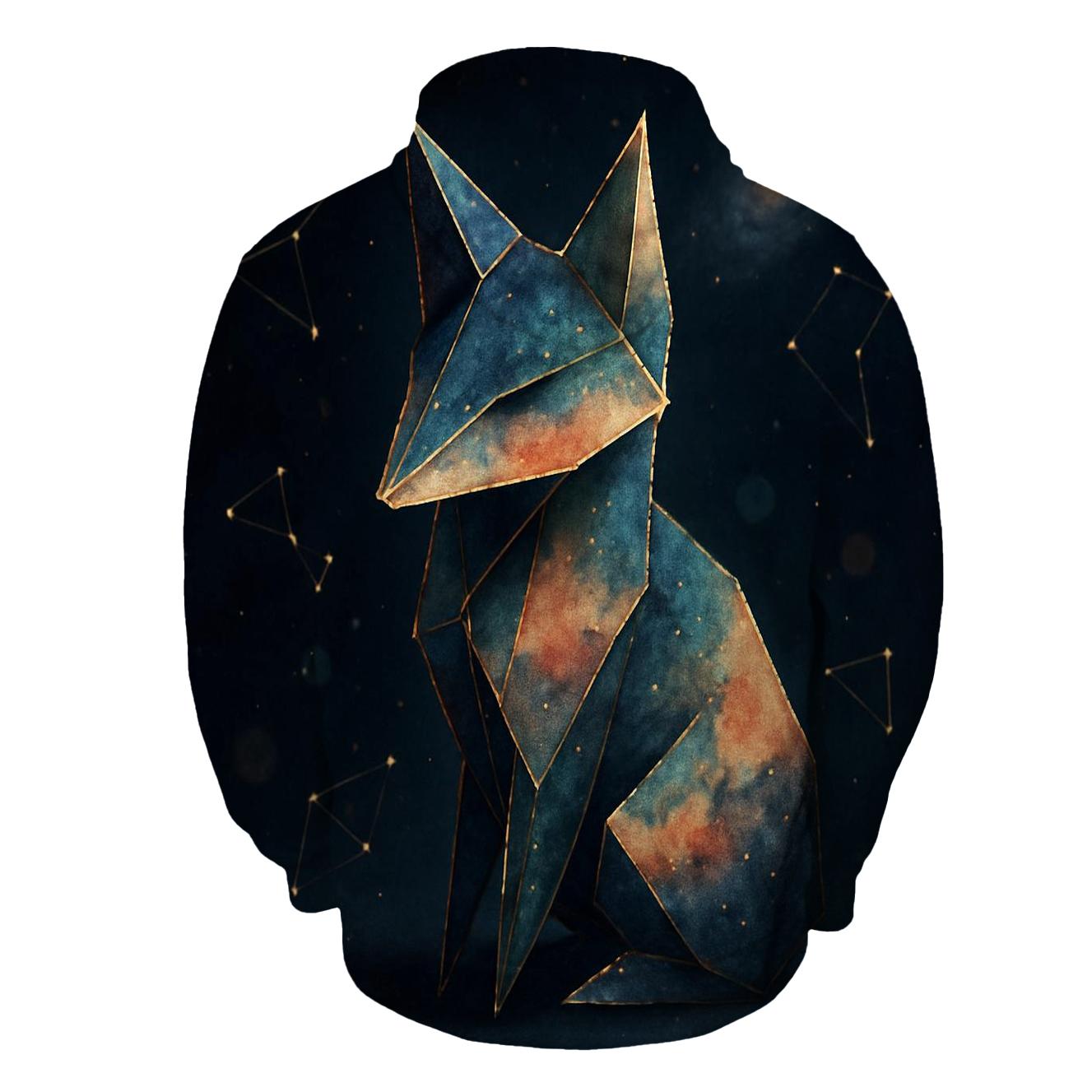 Nebula Origami Fox hoodie designs