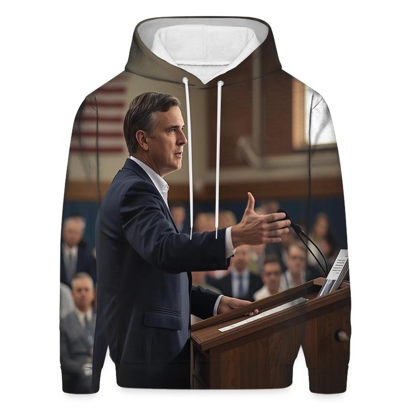 Morning Briefing At A Community Town Hall pullover hoodies