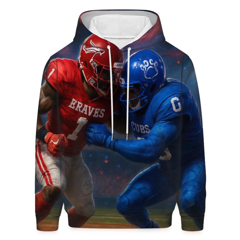 Diamond Clash Braves Vs Cubs Gridiron Duel custom hoodies