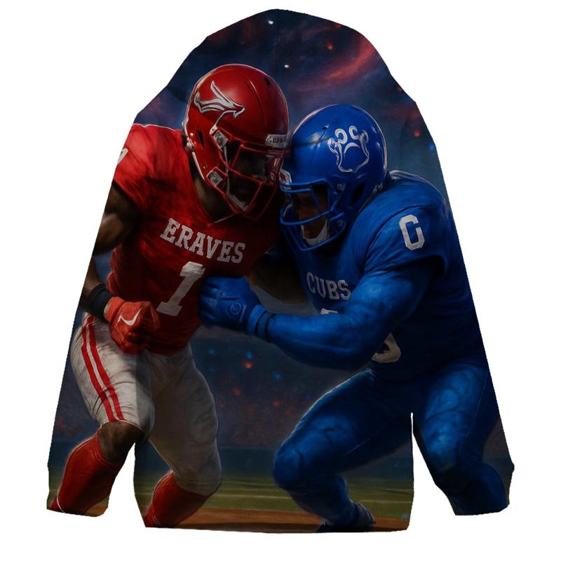 Diamond Clash Braves Vs Cubs Gridiron Duel custom hoodies