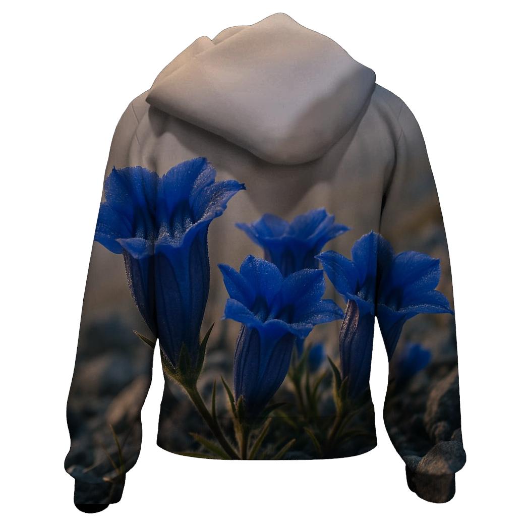 Dawn Census Of Alpine Gentians designer hoodies