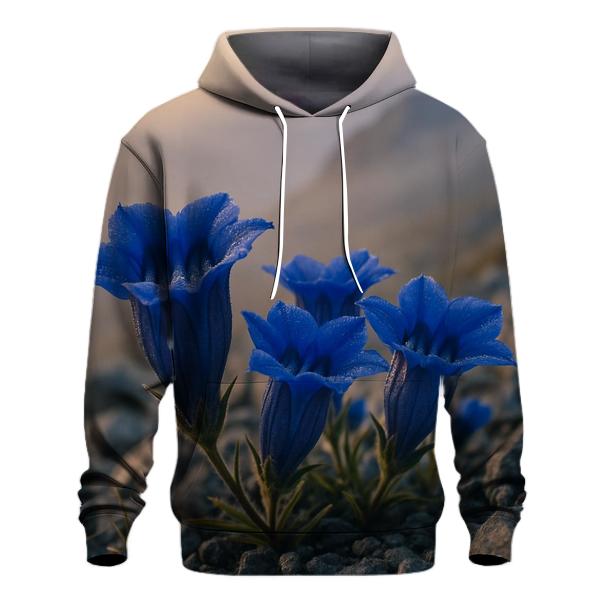 Dawn Census Of Alpine Gentians heavyweight hoodies