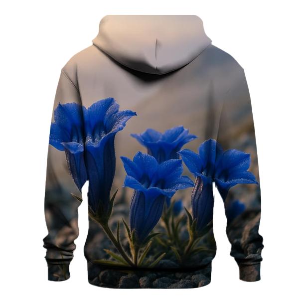 Dawn Census Of Alpine Gentians heavyweight hoodies