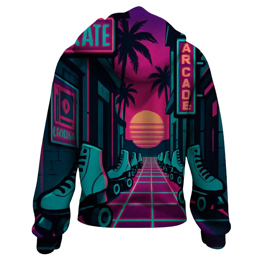 Neon Roller Alley hoodie trends