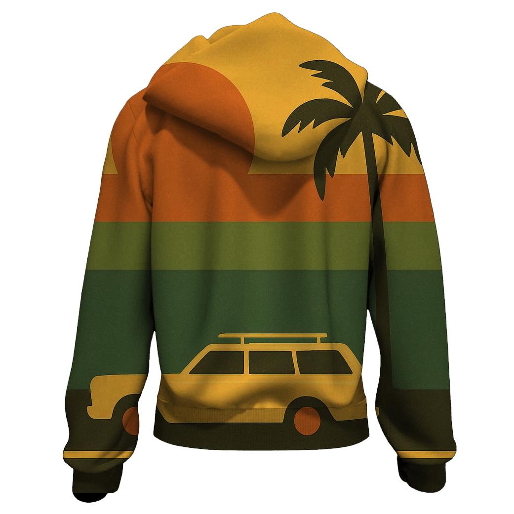 Solar Groove Horizon zip-up hoodies