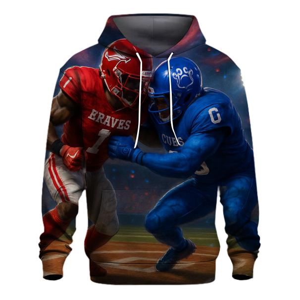 Diamond Clash Braves Vs Cubs Gridiron Duel hoodie designs